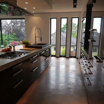 BAX Küche mit Miele und Beton in Leichlingen