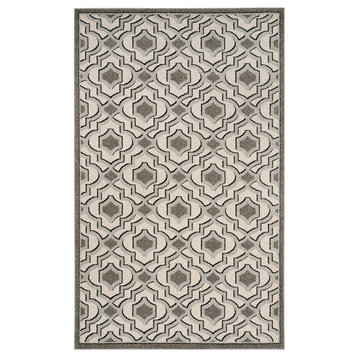 Safavieh Amherst Collection AMT432 Rug, Ivory/Grey, 2'3"x7'