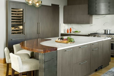 Inspiration for a contemporary kitchen remodel in Denver