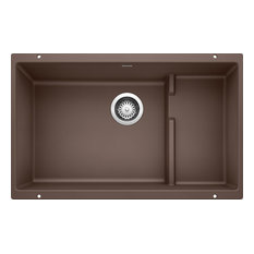 Blanco 519457 18.13"x28.8" Granite Single Undermount Kitchen Sink, Cafe Brown