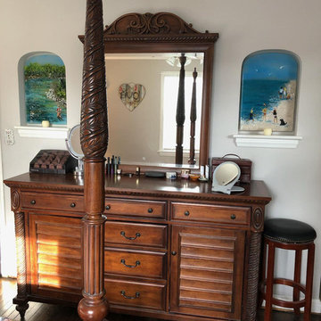 Beach Scene and Fly Fisherman Niche Murals