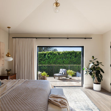Motorized Drapery & Retractable Awning for Malibu Client