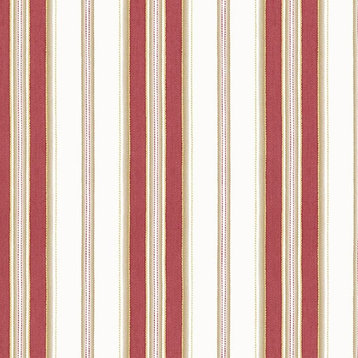 Stripes And Damasks, Classic Damask Stripes White, Bordo Wallpaper Roll