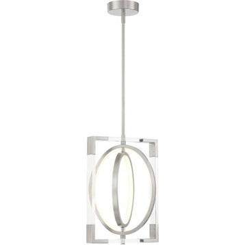 George Kovacs Double Take Pendant Light in Brushed Nickel