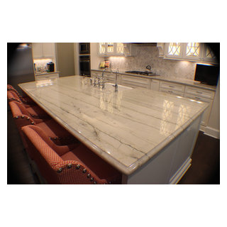 White Macaubas Quartzite Kitchen. - Contemporary - Kitchen - Other - by ...