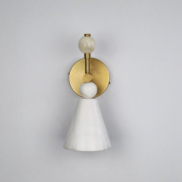 Luxury Brass Wall Lights & Alabaster Lighting Collection