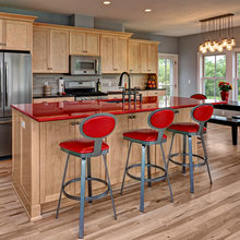 grey wall kitchen