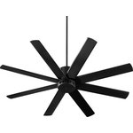 Quorum International - Proxima 60" 8-Blade Ceiling Fan, Noir - Proxima 60" 8-Blade Ceiling Fan, Noir