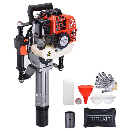 1300W 2 Stroke T Post Driver 51.7CC Gas Powered Portable Fence Pile Hammer