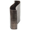 Rectangular Aluminum Timber Wavy Vase 12x4x9"