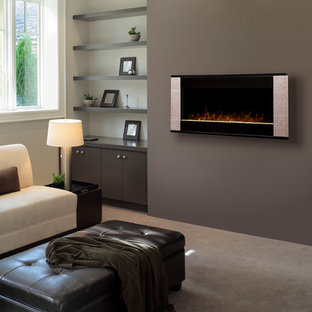 Living Room Electric Fireplace | Houzz