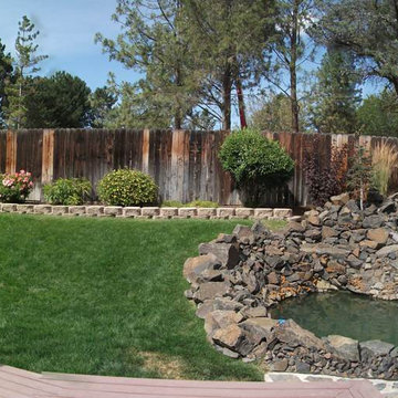 Noel and Nancy's Pond Makeover - What we found when we started - Panorama facing
