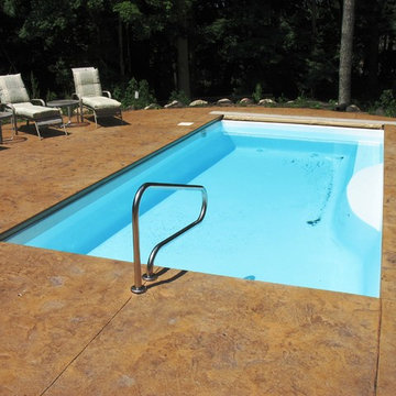 Lake Geneva,WI 12x24 continuous stamped andstained