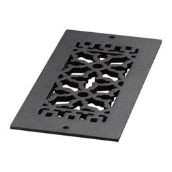 Reggio Register - Reggio Register 612, Black Cast Iron, Holes - Registers Grilles And Vents