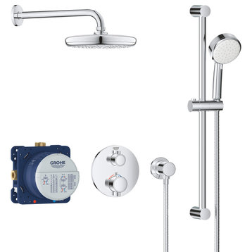 Grohe Grotherm 1.75GPM Shower Set, StarLight Chrome