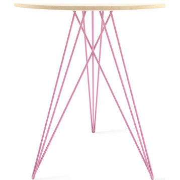 Hudson Side Table Pink, Maple