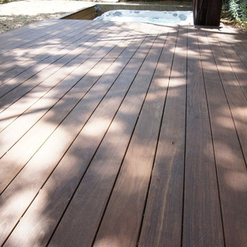 Plateforme au sol en ipe / ipe deck on the ground