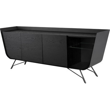 Noori Sideboard Cabinet - Onyx, Titanium