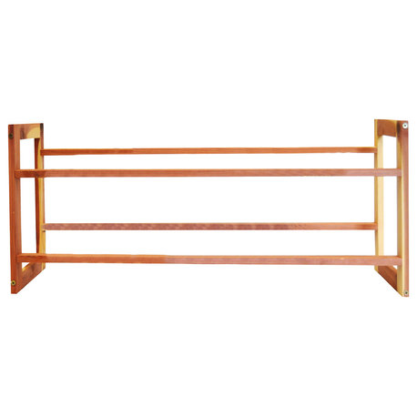 Two-Tier Aromatic Cedar Shoe Rack