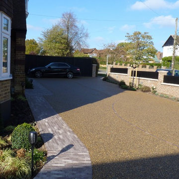 Arts & Crafts Front Garden and Driveway