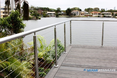 Clear Island Waters Wire & Glass Balustrade