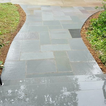 Thermal Cut Flagstone Walkway in Washington DC, Woodley Park NW