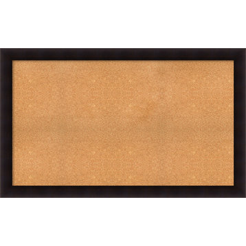 Framed Cork Board, Portico Espresso Wood, 62x38