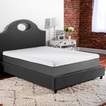10" Firm Memory Foam Mattress, White