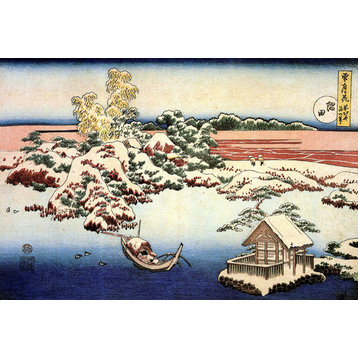 Winter Landscape Of Suda by Katsushika Hokusai, art print