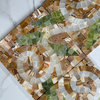 Marble Mosaic Border Listello Tile Garden Onyx 4.7x13.4 Polished, 1 piece