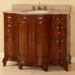 Antique 42 inch Bathroom Vanity with Backsplash - Bathroom Vanities And Sink Consoles