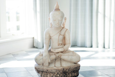 Carved Marble Buddha from Burma