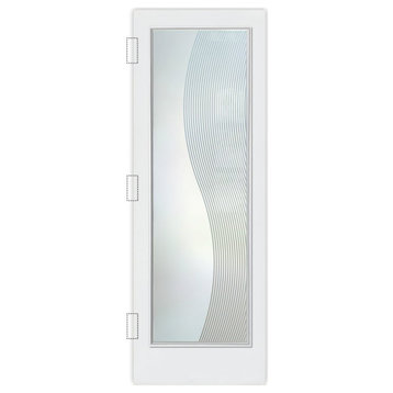 Front Door - Divise Stripes - Fiberglass Smooth - 36" x 96" - Book/Slab Door