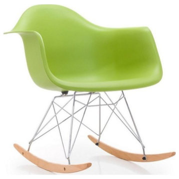 Rocker Bucket Chair (Set Of 4), Apple Green