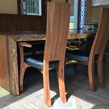 tree of life dining set in walnut