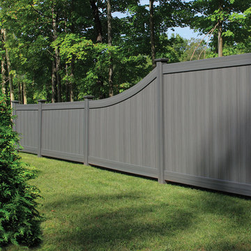 Gallery - Bufftech Textured Wood Grain Vinyl Fencing - Most Popular Fencing Now