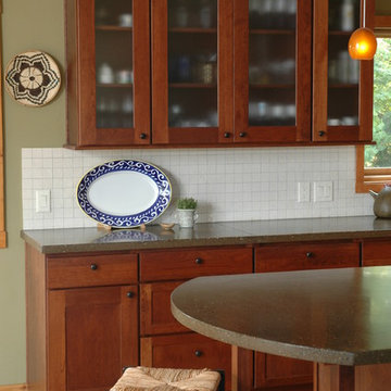Cherry Transitional Kitchen