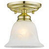 Essex Ceiling Mount, Polished Brass