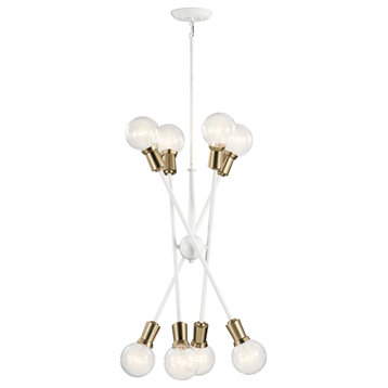 Armstrong 8-Light Contemporary Chandelier in White