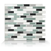 Smart Tile Muretto Prairies Peel and Stick 3D Gel-O Wall Tiles Mosaik, Set of 4