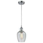 Innovations Lighting - Salina LED Mini Pendant, 5", Polished Chrome, Glass: Clear Spiral Fluted - A truly dynamic fixture, the Ballston fits seamlessly amidst most decor styles. Its sleek design and vast offering of finishes and shade options makes the Ballston an easy choice for all homes.