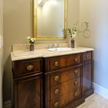 Saginaw Traditional Powder Room Vanity