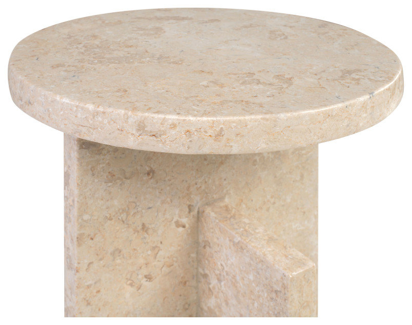 Cream Marble Occasional Table, Versmissen Tommy Plus - Contemporary ...