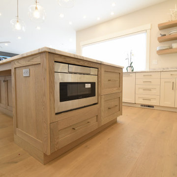 Kitchen with White Oak Island