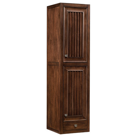 Athens 15" Tower Hutch Right, Mid Century Acacia
