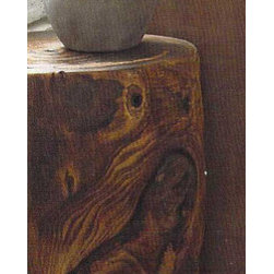 Roost Footed Wood Stool - SKU: F340 - Side Tables And End Tables