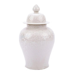 Belle & June - Crystal Shell Temple Jar Large - Decorative Jars And Urns