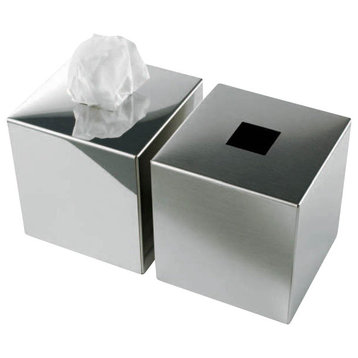 Harmony 510 Tissue Box in Mat Stainless Steel