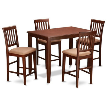 5-Piece Pub Table Set, Pub Table And 4 Counter Chairs
