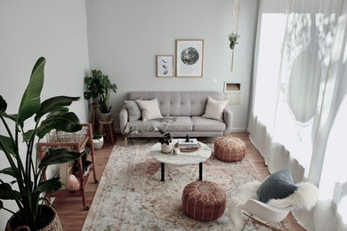 Living room - scandinavian living room idea in San Francisco